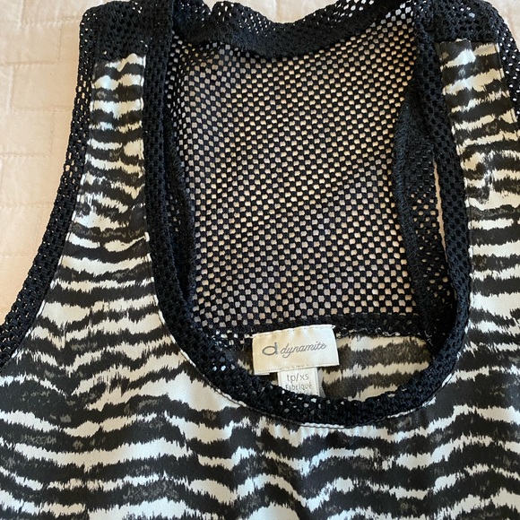 Free add on * Dynamite zebra print sleeveless top - Picture 3 of 3